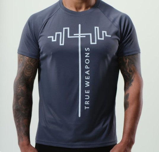 Dry Fit T-Shirt - Dark Gray - White Logo (Limited Stock)