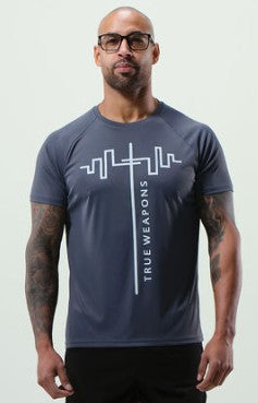 Dry Fit T-Shirt - Dark Gray - White Logo (Discontinued Color)